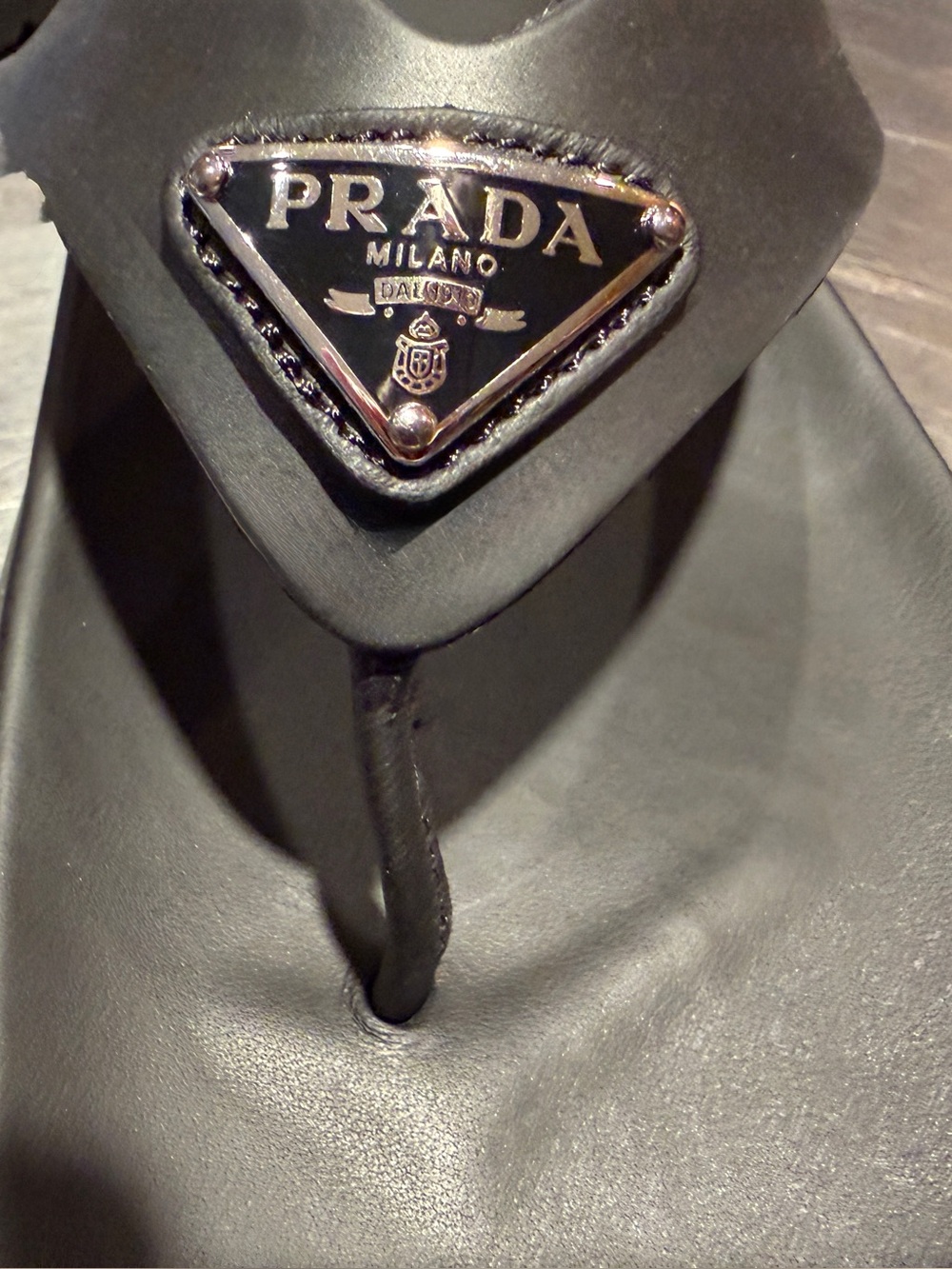 PRADA Rubber Thong Sandals / Black / Size EU 39 - Picture 11 of 16